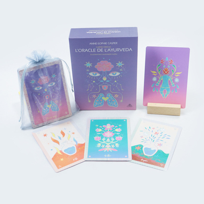 comprare Cartoline di Tarot da ragazza con borsa stampate su misura Cartoline di Tarot romantiche francesi online manufacture