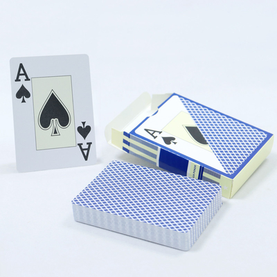 comprare Carte da gioco in plastica di dimensioni normali per il poker a caratteri grandi, stampate su misura e impermeabili online manufacture