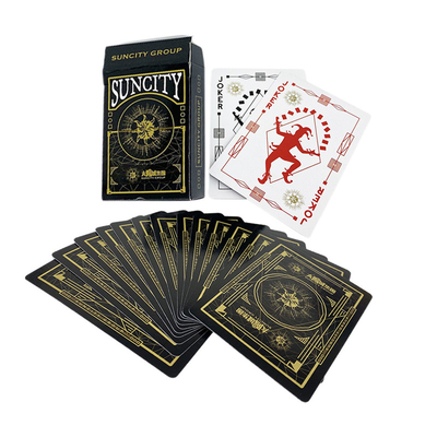 comprare Disegno personalizzato Acceptabile carta da gioco in nero oro per il gioco di festa in eco-friendly online manufacture