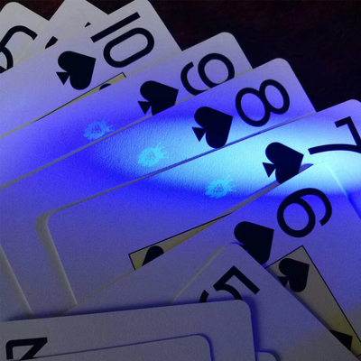 comprare Stampa a colori CMYK / Pantone personalizzata Eco-friendly Stampa a colori CMYK / Pantone Stampa a colori personalizzata Carte da gioco per casinò con marcatura UV online manufacture