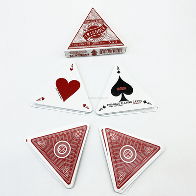 comprare Carte da gioco a forma di triangolo personalizzate in massa con disegno personalizzato e stampa personalizzata online manufacture