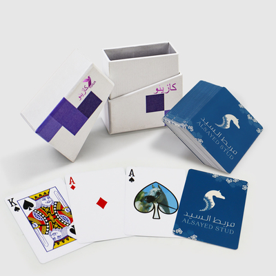 comprare Esempio di carte da gioco in lingua araba eco-compatibile Stampa su misura con coperchio e scatola base online manufacture