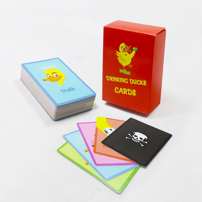 comprare Cartoline da gioco personalizzate Disegno personalizzato Stampa per anatra festa da bere Gioco di carta divertente online manufacture
