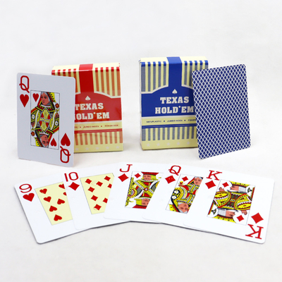 comprare Disegno personalizzato caratteri Jumbo impermeabili Cartoline da gioco del casinò con scatola Logo personalizzato CMYK online manufacture