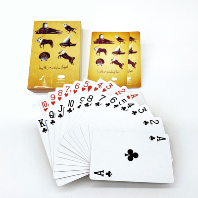 comprare Logo personalizzato giocando a carte di poker in lingua araba con disegno personalizzato e laminazione online manufacture
