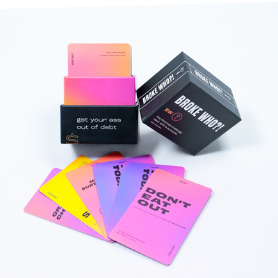 comprare Articolo di lusso carte da gioco stampa personalizzato gioco di carte di sfida finanziaria con istruzioni regole online manufacture