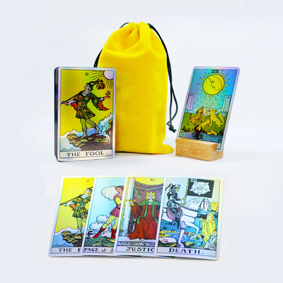 comprare PMS personalizzato Colori Tarot Deck di carte con sacchetto di stoffa online manufacture