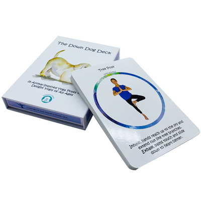 comprare Disegno personalizzato carta stampata Yoga pose carte per istruzioni di esercizio su carta edizione online manufacture