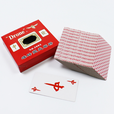 comprare Cartolina di affermazione CMYK / colori Pantone Stampa per Mahjong Set di giochi da bere Piastrelle bianche Disegno personalizzato online manufacture
