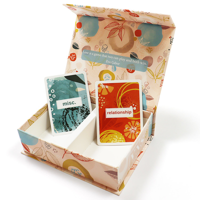 comprare Personalizzato Due mazzi Domanda Conversazione Coppie Giocare a carte Stampa personalizzata Personalizzazione eco-compatibile online manufacture