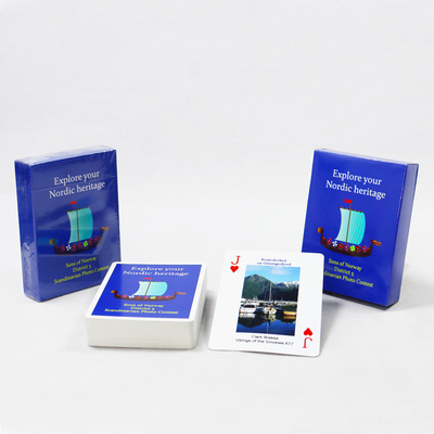 comprare Le carte di poker su carta per l'istruzione esplorano il patrimonio nordico con una cultura aziendale personalizzata pubblicità e stampa su carta online manufacture