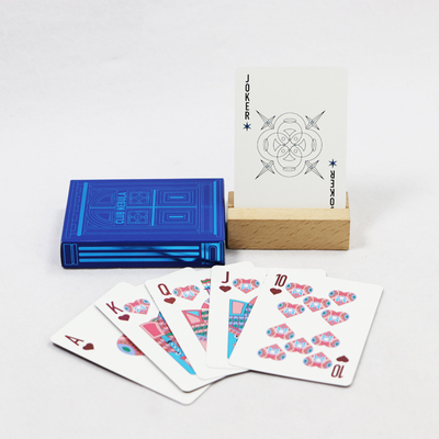 comprare Carte da poker in carta tedesca con cuore nero stampato, personalizzate con stampa a caldo oro blu nazionale online manufacture