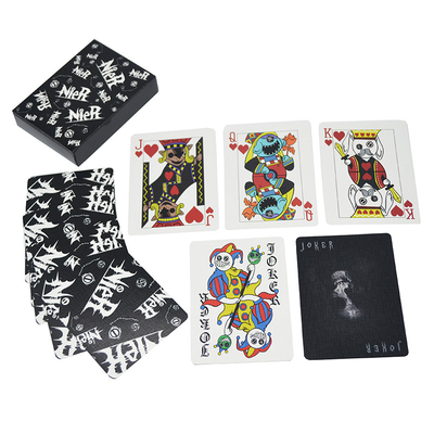 comprare Stampato su misura 310 grammi Carte da gioco a core nero Rifornimenti da casinò per giochi di poker online manufacture