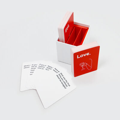 comprare Gioco di carte spagnolo personalizzato per coppie, gioco di carte per San Valentino, carte di affermazione personalizzate, stampa normale online manufacture