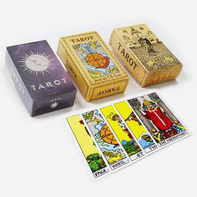 comprare Disegno personalizzato Tarot stampabili con carta nera di 310 gms e guida inclusa online manufacture
