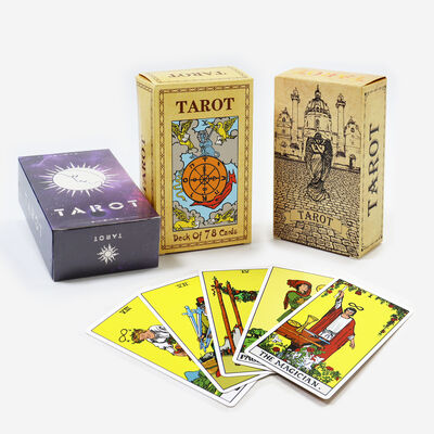 comprare Tarot di qualità premium stampate su misura con stampa offset CMYK a 4 colori per divinazione e intrattenimento online manufacture