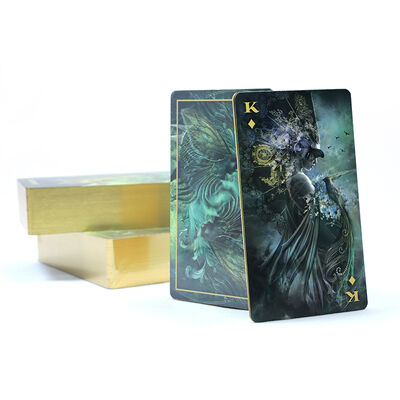 comprare Cartoline Tarot di design personalizzato con carta nera da 310 grammi e guida inclusa online manufacture