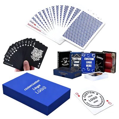 comprare Carte da gioco di carta personalizzate OEM stampate 54 carte da gioco di poker con scatola personalizzata e dimensioni di carta personalizzabili online manufacture