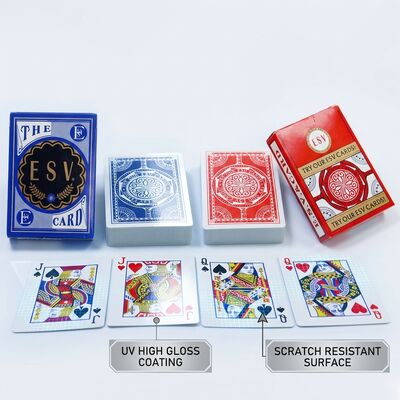 comprare Carte da gioco da poker rivestite ad alta lucentezza UV con resistenza ai graffi superiore per un uso frequente online manufacture