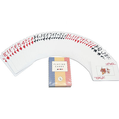 comprare le carte da gioco di plastica impermeabili di 0.35mm, poker carda la stampa su ordinazione di colore pieno di CMYK online manufacture