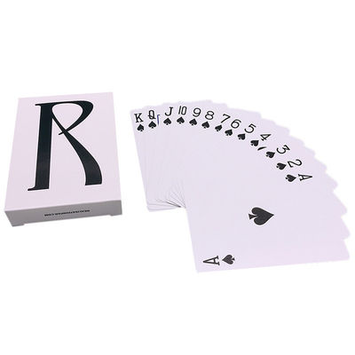 comprare colori pieni impermeabili personali di entrambi i lati delle carte da gioco di 0.32mm 52 online manufacture