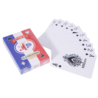 Pantone colora 54 carte da gioco di carta con un logo su ordinazione di 4 vestiti