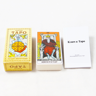 Personalizzazione Russia Carta Affirmazione Cartoline Tarot Giocare a Gioco Deck di Carte Con Box