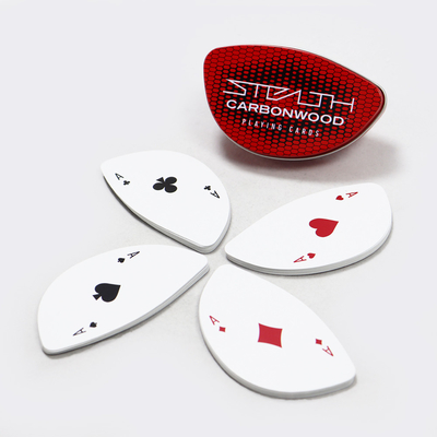 Stampa personalizzata carte da gioco Deck Tin Box confezionamento fogliame a forma speciale carte da poker