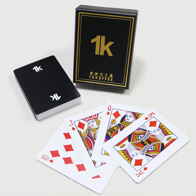 0.3mm Carte da gioco in plastica impermeabile Logo personalizzato Pubblicità Poker Deck Of Cards