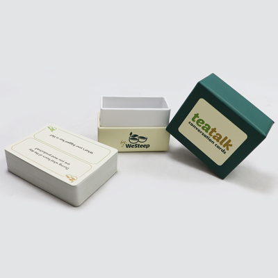 stampato personalizzato di alta qualità divertente chiacchierata conversazione gioco di carte di stampa fare verde carino girlish chat gioco di carte