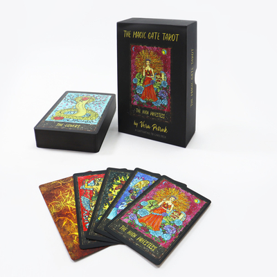 Best seller fabbrica stampa personalizzata Oracle Gold Foil Deck carte da gioco di alta qualità con scatola rigida