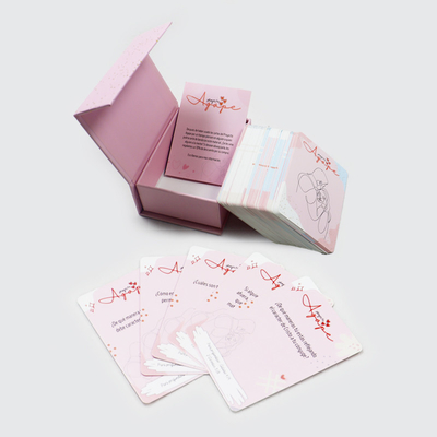 Gioco di carte di affermazione giornaliera personalizzato per coppie Servizi di stampa personalizzati