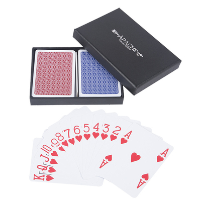 Carte da poker in plastica liscia impermeabile stampate in PVC resistente
