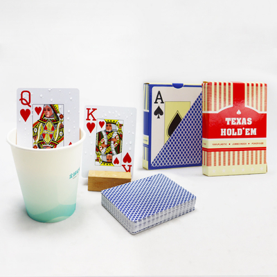 Finitura superficiale personalizzata, impermeabile, Jumbo Index, set di carte da poker di plastica