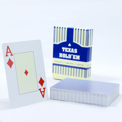 Rts Jumbo Fun Carte da gioco in plastica con Deck di poker personalizzabili