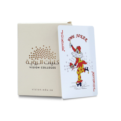 Arabia Saudita 100% PVC vendita di carte da gioco con finitura di superficie personalizzata e logo