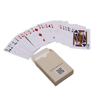 Gioco di poker carte da gioco con scatola mazzo personalizzato in PVC resistente e carta da tavolo