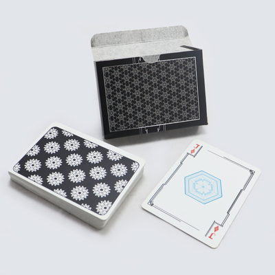 Personalizza il gioco di carte carta stampato Cassa del cassetto per carte da gioco personalizzata Poker con timbro d'argento