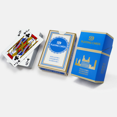 Disegno personalizzato Cassa di sigarette di plastica Due mazzi Poker carte da gioco Cultura aziendale