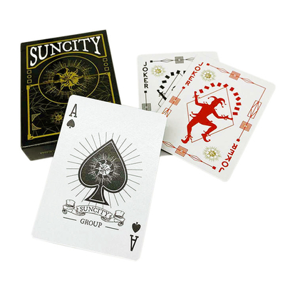 Carte da poker personalizzate originali con stampa in foglio d'oro di lusso
