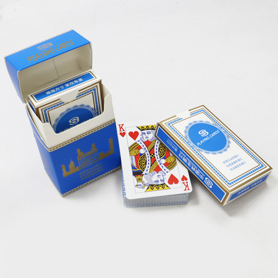 Gioco di carte personalizzato etichetta privata verniciata due mazzi giocare a carte con scatola