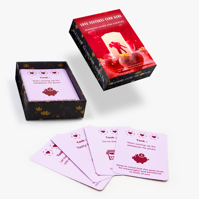 Personalizza il tuo gioco di camera da letto Interessante domanda Avventure L'amore gioco di carte di lingua per coppie