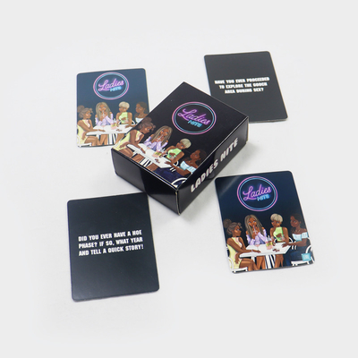 Versione normale carta personalizzata Gioco di carte di festa di bere Disegni personalizzati con scatola