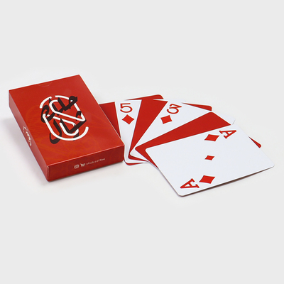 Dispositivo di carta da gioco in plastica di lusso Pvc resistente carta da poker con scatola