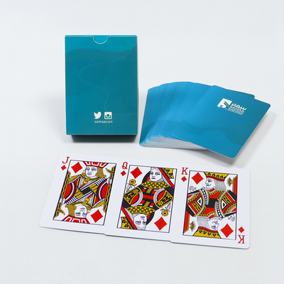 100% PVC Bridge Playing Card Stampato Deck di plastica lavabile con finitura superficiale UV