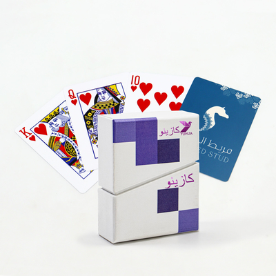 Gioco di ricreazione di moda su misura carte da gioco stampato impermeabile durevole con plastica CMYK