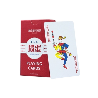 Disegno su misura Stampa di carte da gioco lavabili con scatola per forniture per casinò in Kuwait