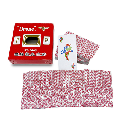 Double Box Set Carta a mano Mahjong Card Edizione classica Gioco di carte da gioco Per la festa in famiglia