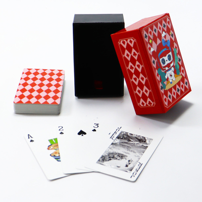 Disegno personalizzato Disegno di cassetto Set di poker per giocare a carte Stampa finitura superficiale personalizzata