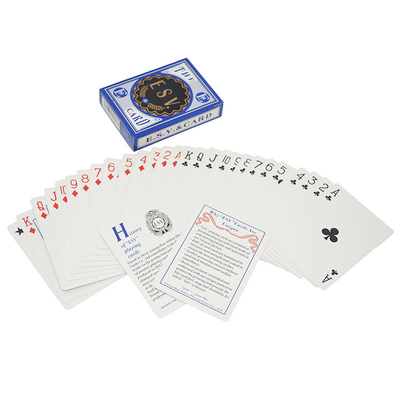 Logo personalizzato Stampato Casinò Grado Tedesco Noce Nera Tessura Carta Poker Deck